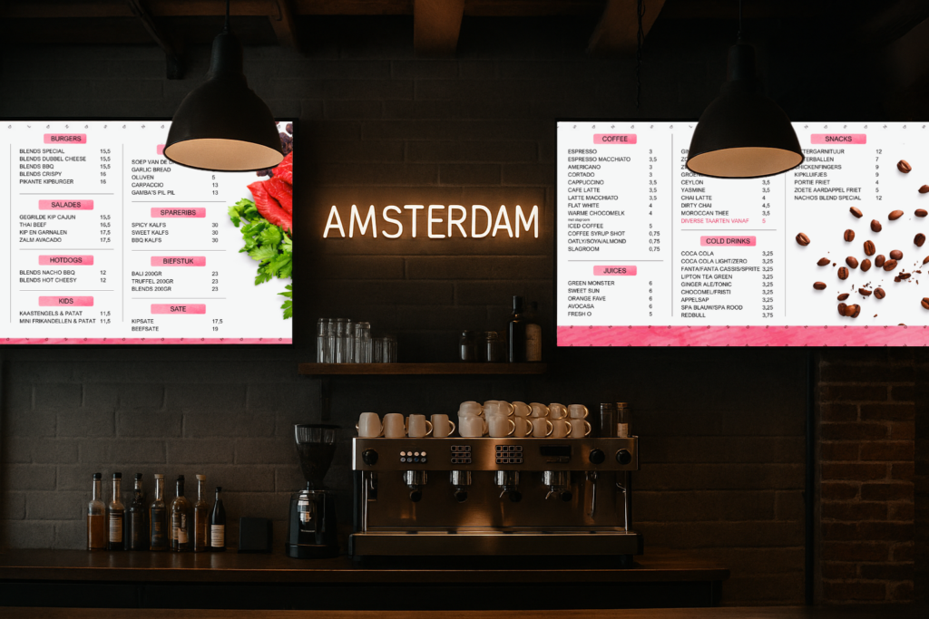 digitale menuborden